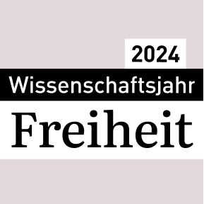 Das Logo des Wissenschaftsjahres 2024 - Freiheit